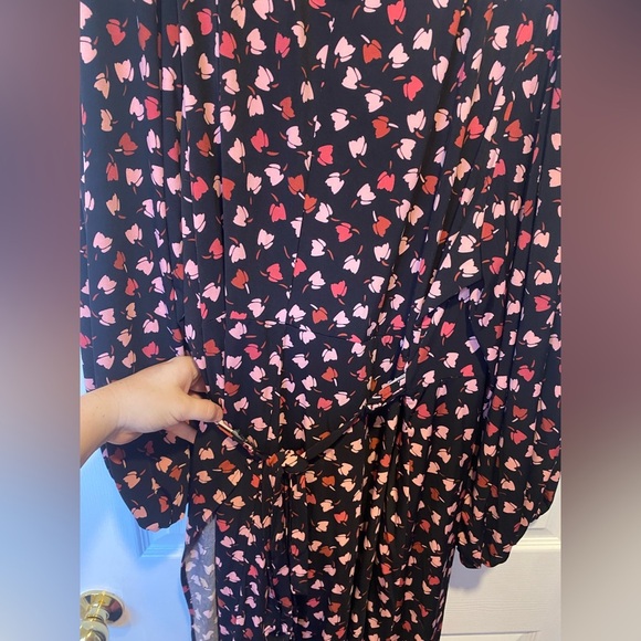 Eloquii Parisian Petals Full Sleeve Wrap Dress Size 4X - Picture 7 of 7